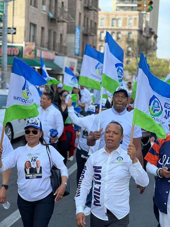 Partido País Posible se moviliza en calles de Nueva York