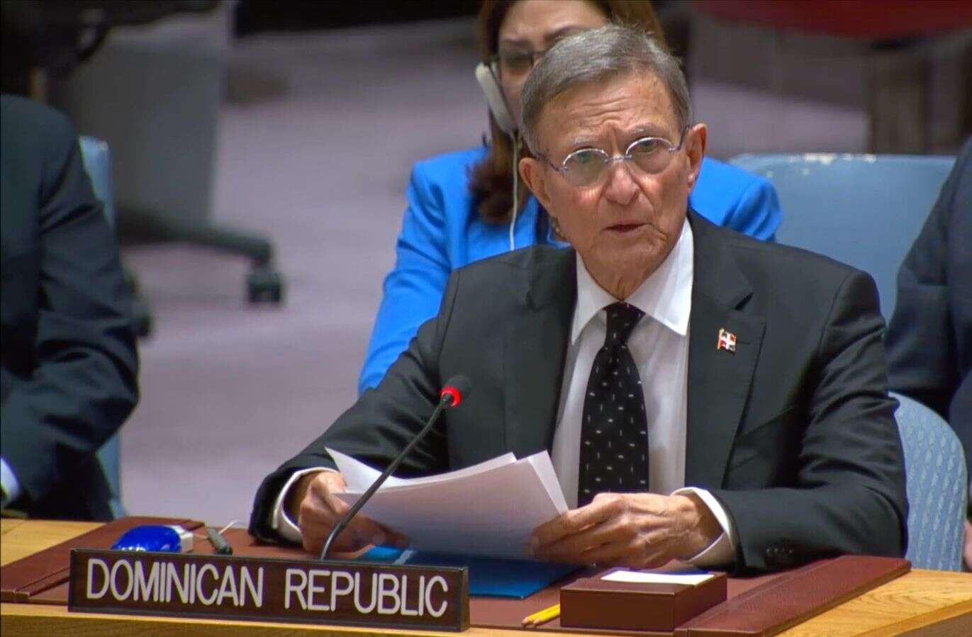 Canciller Roberto Álvarez asegura ante Consejo de Seguridad de la ONU: Solidaridad de RD con Haití no comprometerá seguridad nacional.