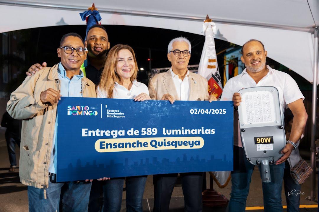 Carolina Mejía lanza programa “Sectores Iluminados Más Seguros” con 9 mil luminarias led en la capital