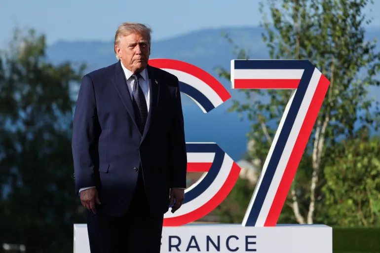 Trump bromea sobre su protagonismo durante la cumbre del G7 en Francia