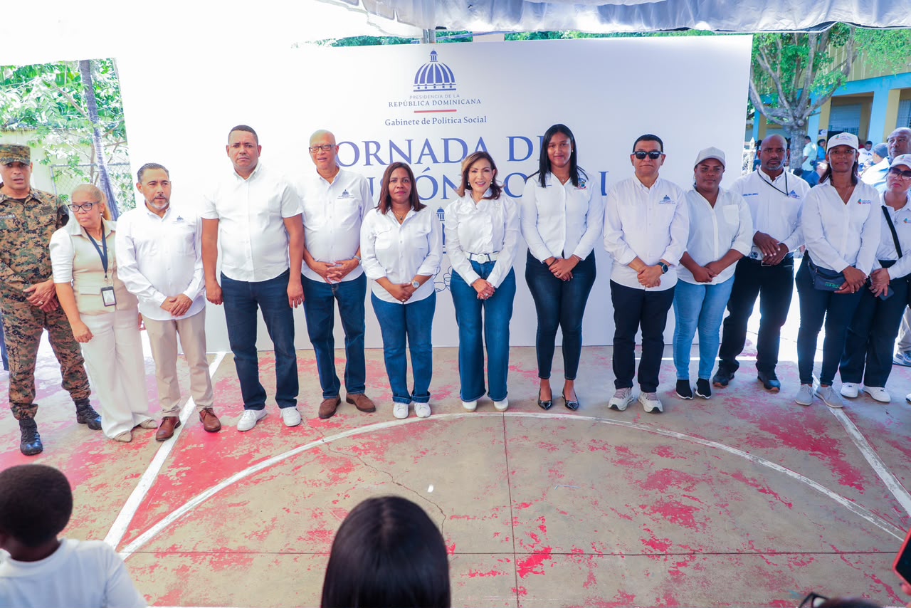 Gabinete de Política Social lleva jornada de inclusión y servicios a familias de Yaguate