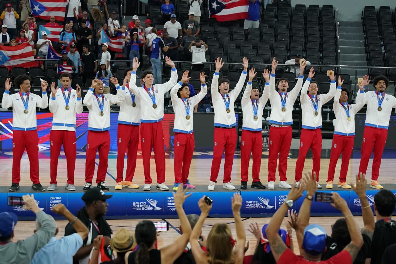 Puerto Rico gana oro y RD plata en baloncesto masculino de Santo Domingo 2026
