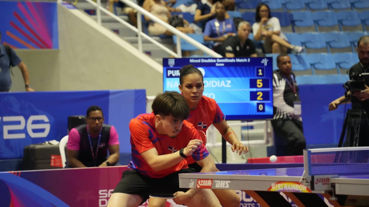 Puerto Rico avanza a la final de dobles mixtos en tenis de mesa