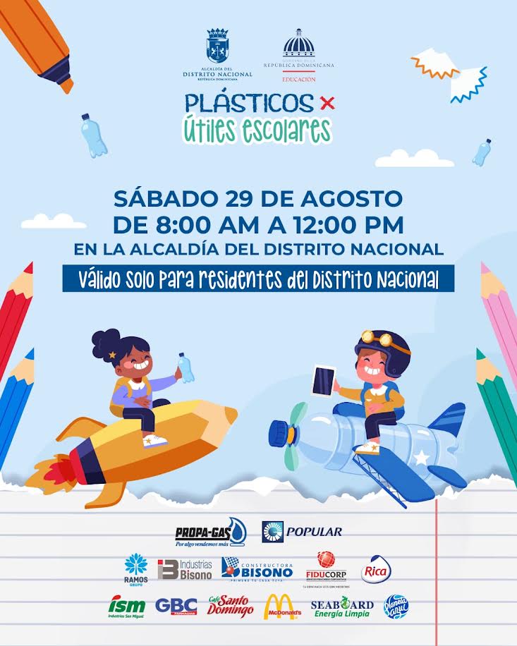 Carolina Mejía anuncia que tercera versión de Plásticos por Útiles Escolares será el sábado 29